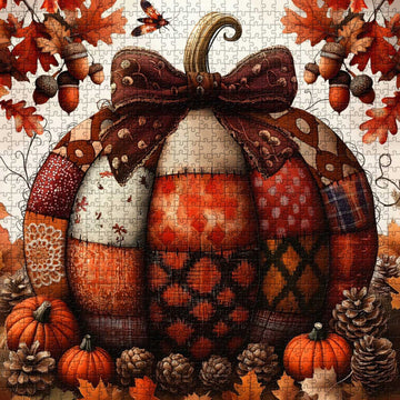 Patchwork Pumpkin Jigsaw Puzzle 1000 piezas